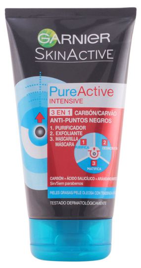 Skin Active żel czarne kropki 3 w 1 Pure Active Intensive 150 ml