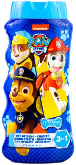Cartoons Patrulla Canina Gel & Champ&uacute; 2 en 1 475 ml