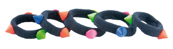 Elastyczne Pop Scrunchies z Trójkątami 5 Jednostek Elastyczne Pop Scrunchies z Trójkątami 5 Jednostek