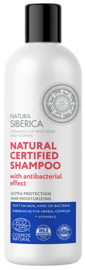 Certyfikowany naturalny szampon odkażający 400 ml Certyfikowany naturalny szampon odkażający 400 ml