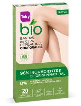 Bio Natural 0% Depilacyjne opaski woskowe do ciała 20 sztuk Bio Natural 0% Depilacyjne opaski woskowe do ciała 20 sztuk
