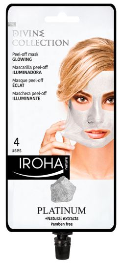 Platynowa peel-off świecąca maska 4 sztuki Platynowa peel-off świecąca maska 4 sztuki