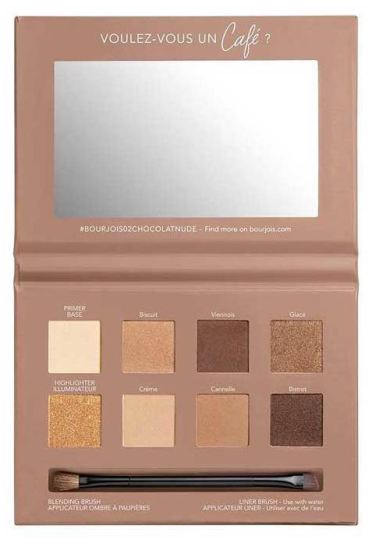 Bourjois Paris Palette Eyes 02 Rue Du Cafe nagie czekoladowe wydanie