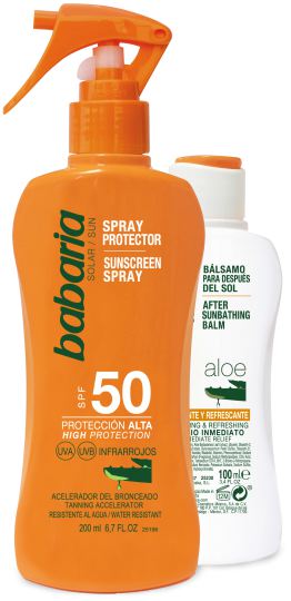 Spray do opalania Aloe F-50 + Po opalaniu Spray do opalania Aloe F-50 + Po opalaniu