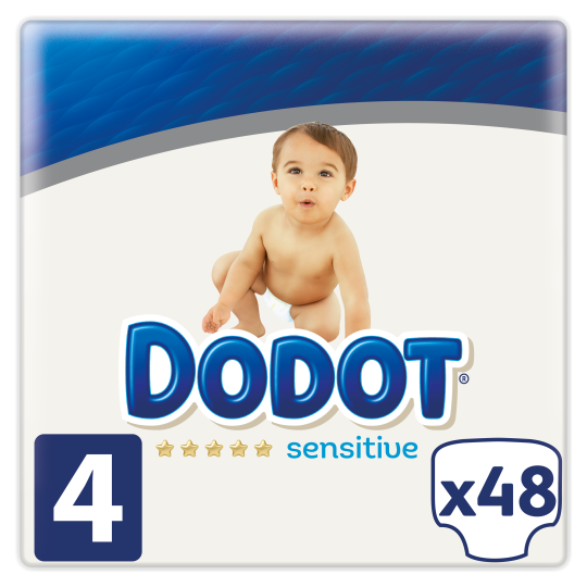 Dodot Pieluchy Wrażliwe Rozmiar 3 z 56 jednostkami