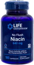 No Flush Niacina 640 mg 100 Cápsulas