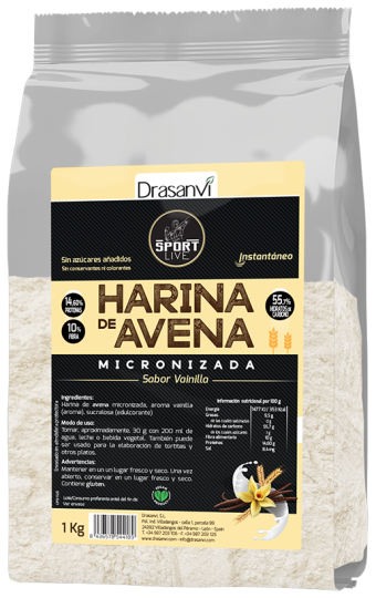 Drasanvi Owsianka Vanilla Sport na żywo 1 kg