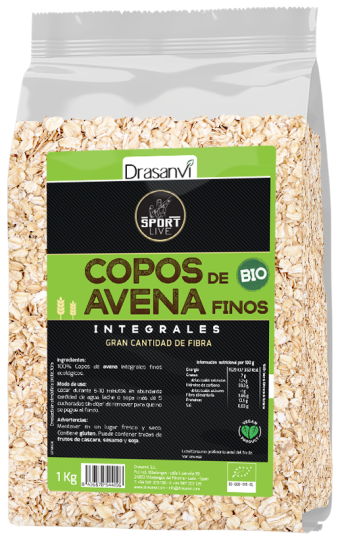 BIO Drobne płatki owsiane Sport live 1 kg BIO Drobne płatki owsiane Sport live 1 kg
