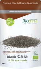 Nasiona czarnej chia Raw Bio 400 gr Nasiona czarnej chia Raw Bio 400 gr