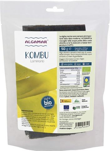 Wodorosty Kombu 50 gr Wodorosty Kombu 50 gr