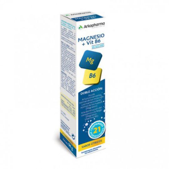 Magnez + Vit B6 Aromat cytrusowy 21 Tabl