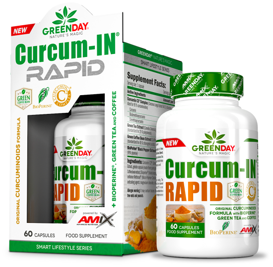 Greenday Line Greenday® Curcum-In Rapid 60 kapsułek Greenday Line Greenday® Curcum-In Rapid 60 kapsułek