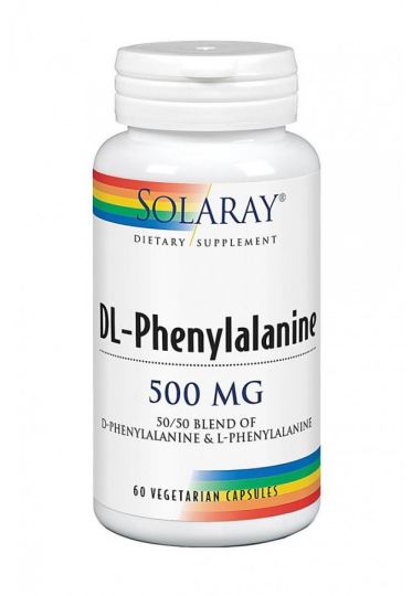 Dl-fenyloalanina 500 mg 60 warzywnych kapsułek Dl-fenyloalanina 500 mg 60 warzywnych kapsułek