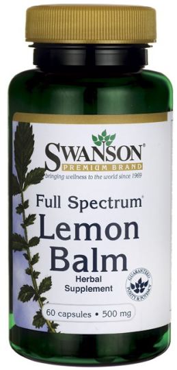 Full Spectrum Lemon Balm 500 mg 60 kapsułek