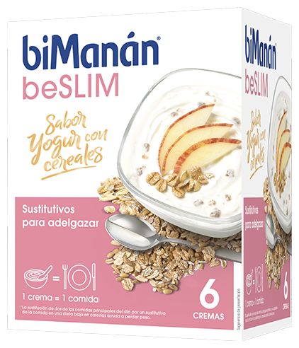 biMan&aacute;n beSlim krem jogurtowy ze zbożami 6 kopert