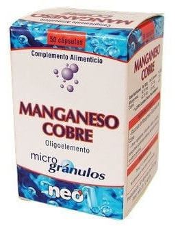 Mikrogranule z miedzi manganowej 50 kapsułek Mikrogranule z miedzi manganowej 50 kapsułek