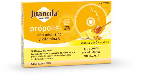 Juanola Propolis Miód Cynk Eukaliptus Juanola Propolis Miód Cynk Eukaliptus
