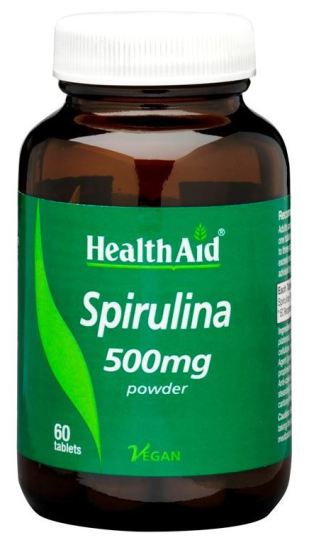 Spirulina 500 mg Pochodzi z dzikich ziół 60 tabletek Spirulina 500 mg Pochodzi z dzikich ziół 60 tabletek