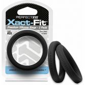Xact Fit Zestaw 2 silikonowych pierścieni 19 cm, czarny Xact Fit Zestaw 2 silikonowych pierścieni 19 cm, czarny