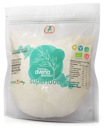 Ekologiczna Mąka Owsiana Bezglutenowa XXL opakowanie 1 kg Ekologiczna Mąka Owsiana Bezglutenowa XXL opakowanie 1 kg