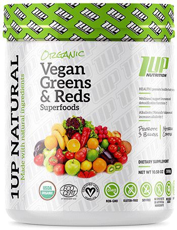 Organic Vegan Greens & Reds Superfoods 300 g Organic Vegan Greens & Reds Superfoods 300 g