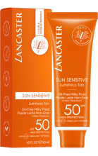 Wrażliwy na słońce, bezolejowy, mleczny fluid SPF50 50 ml