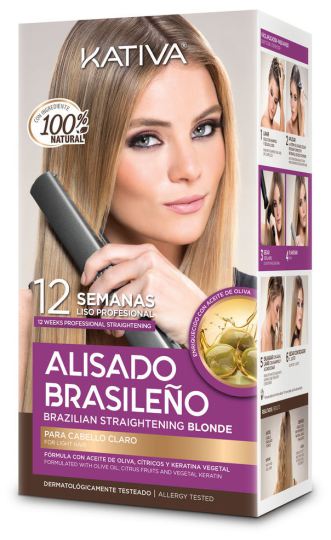 Brazylijski zestaw do prostowania włosów blond 150 ml Brazylijski zestaw do prostowania włosów blond 150 ml