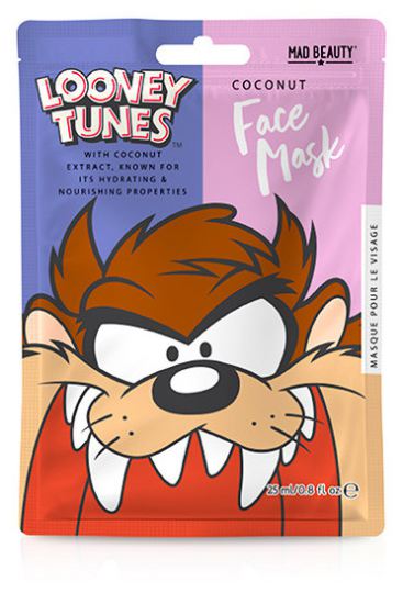 Maska do twarzy Looney Tunes Taz 12 sztuk Maska do twarzy Looney Tunes Taz 12 sztuk